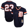 D.Tigers #23 Kirk Gibson Player  Navy 1984 Authentic Cooperstown Collection Mesh Batting Practice Baseball Jerseys