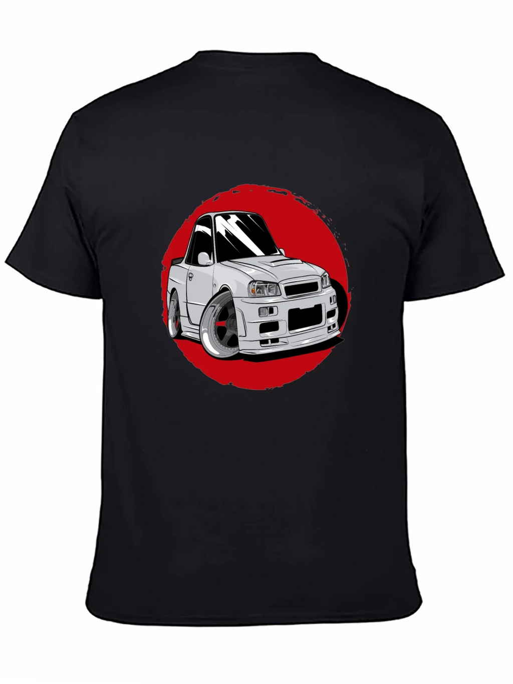 Car Graphic Tee - Red Circle Design