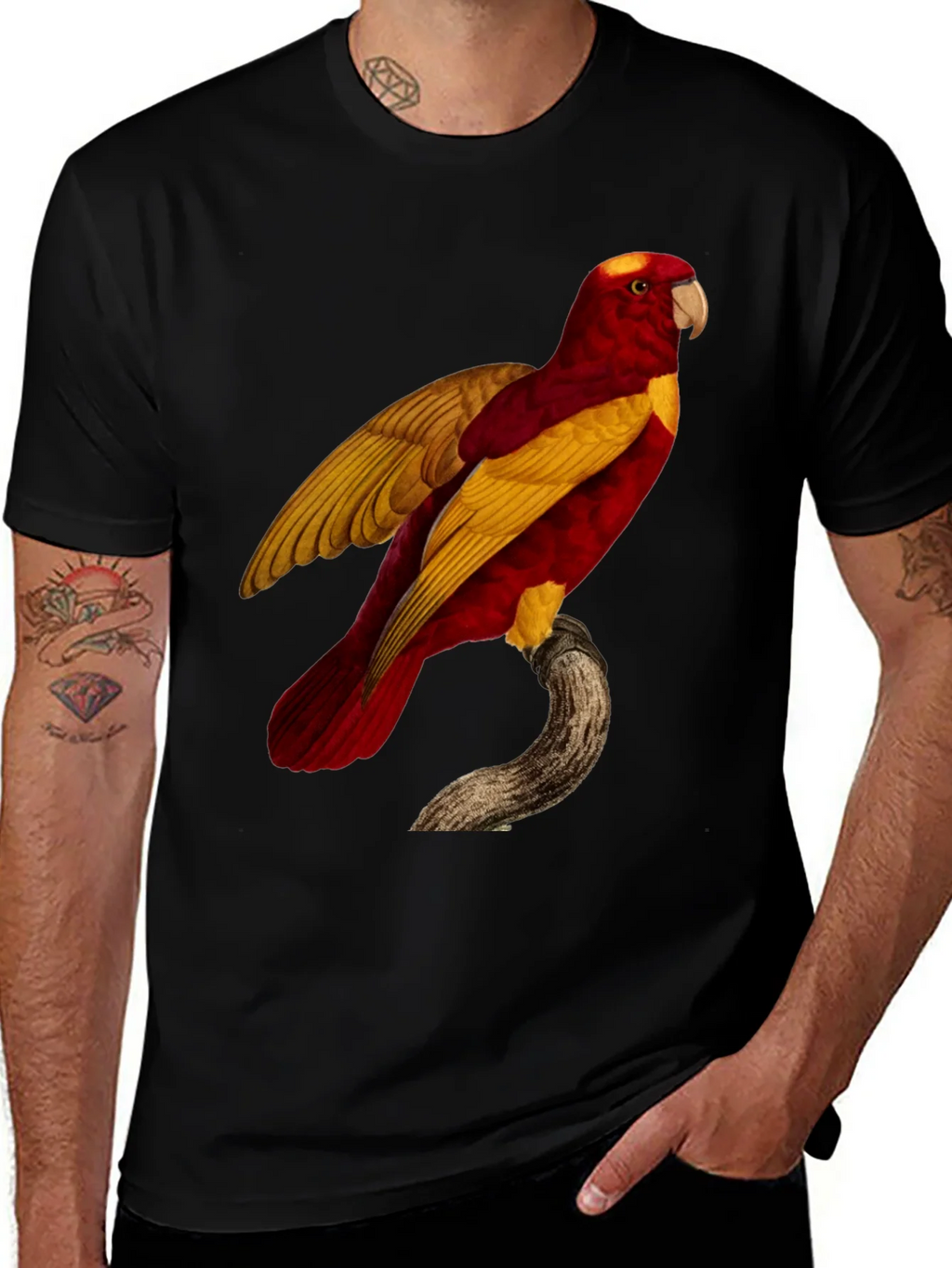 Exotic Parrot Graphic Tee