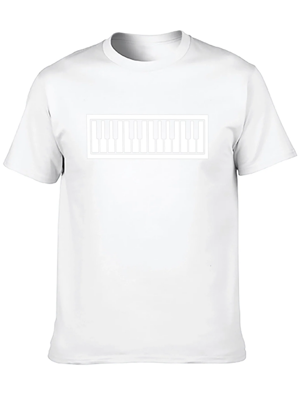 Piano Keys Graphic Tee - Stylish Music Lovers T-Shirt