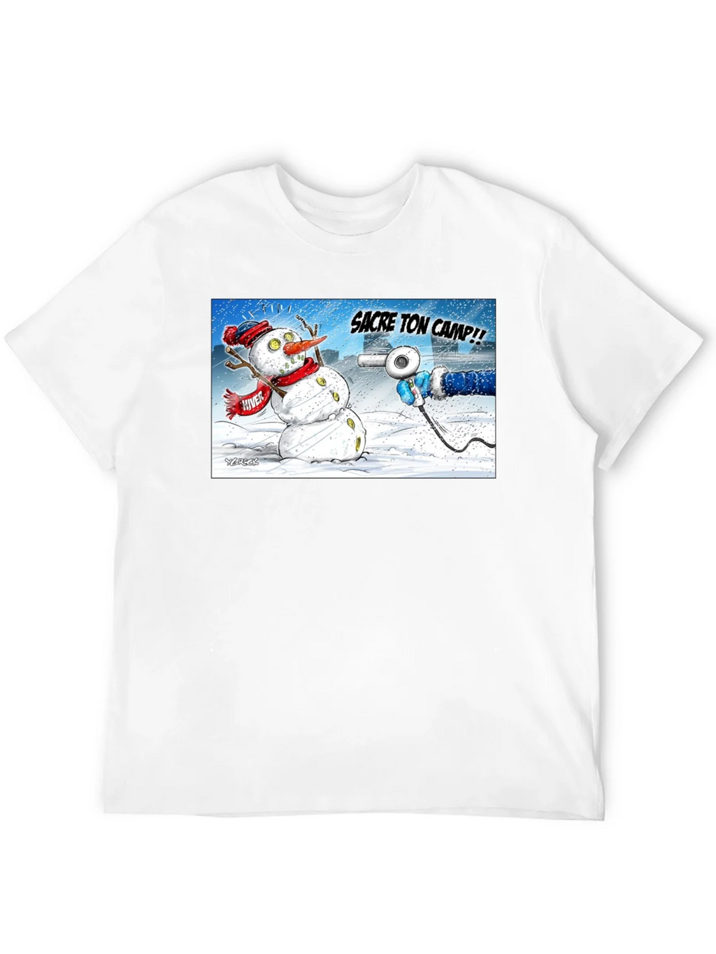 Funny Snowman Cartoon T-Shirt