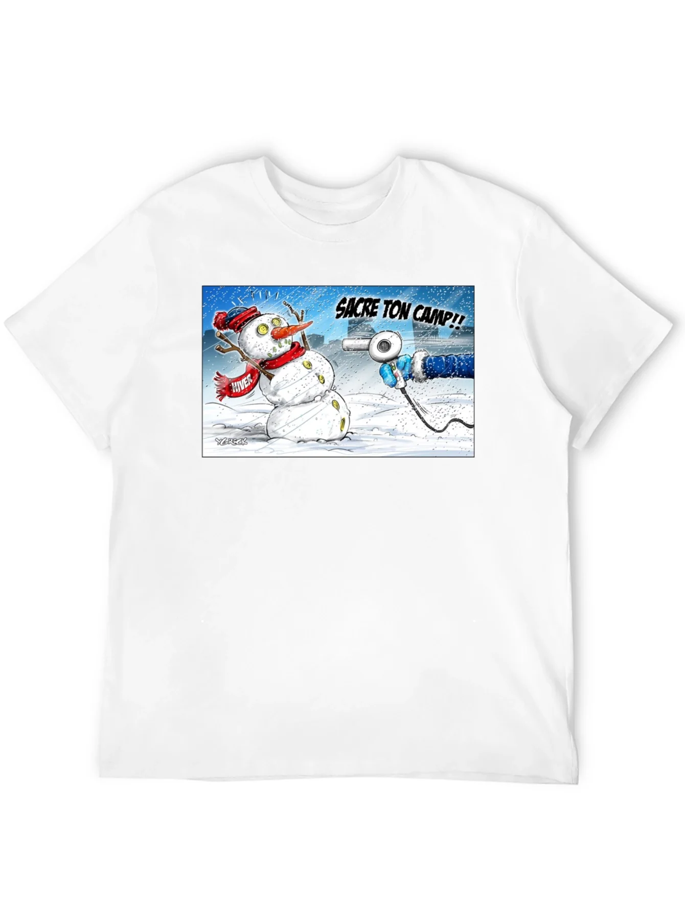 Funny Snowman Cartoon T-Shirt