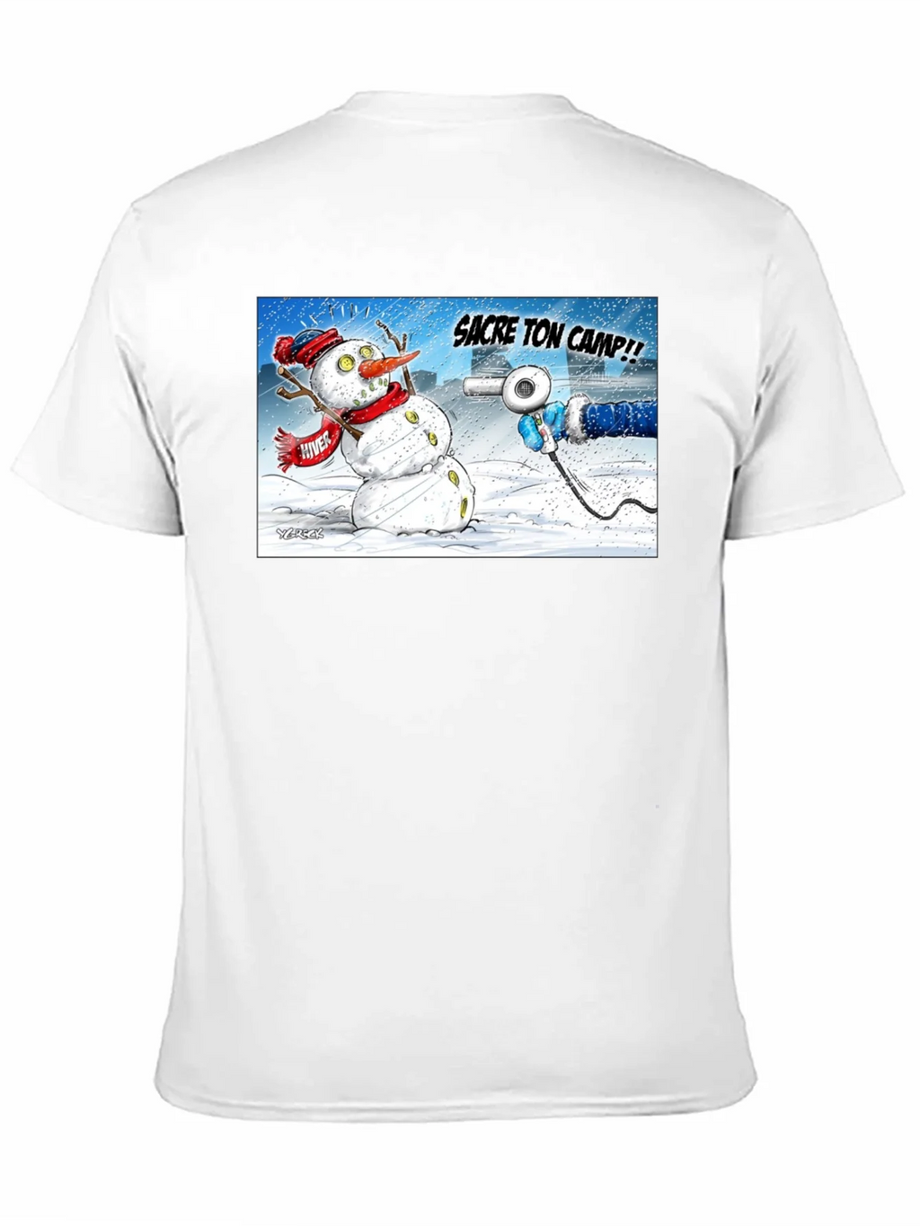 Funny Snowman Cartoon T-Shirt