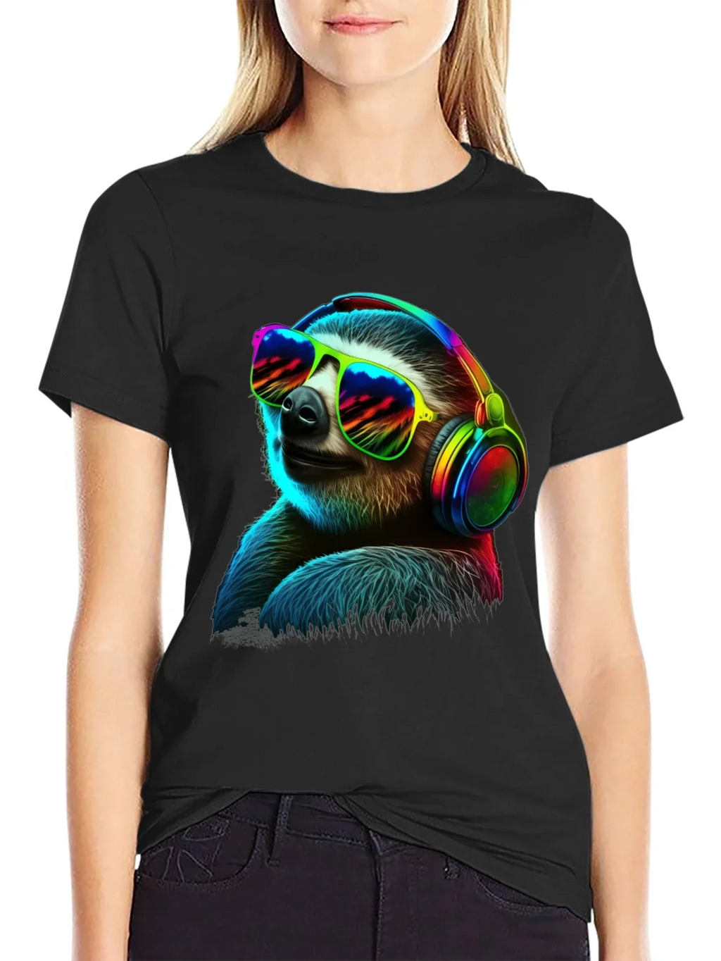 Cool Sloth T-Shirt: Music Lover Style