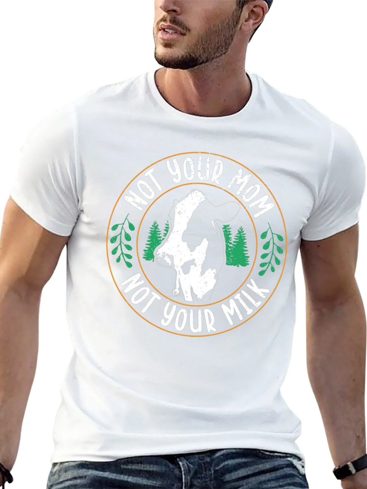 Vegan T-Shirt - Not Your Mom Not Your Milk