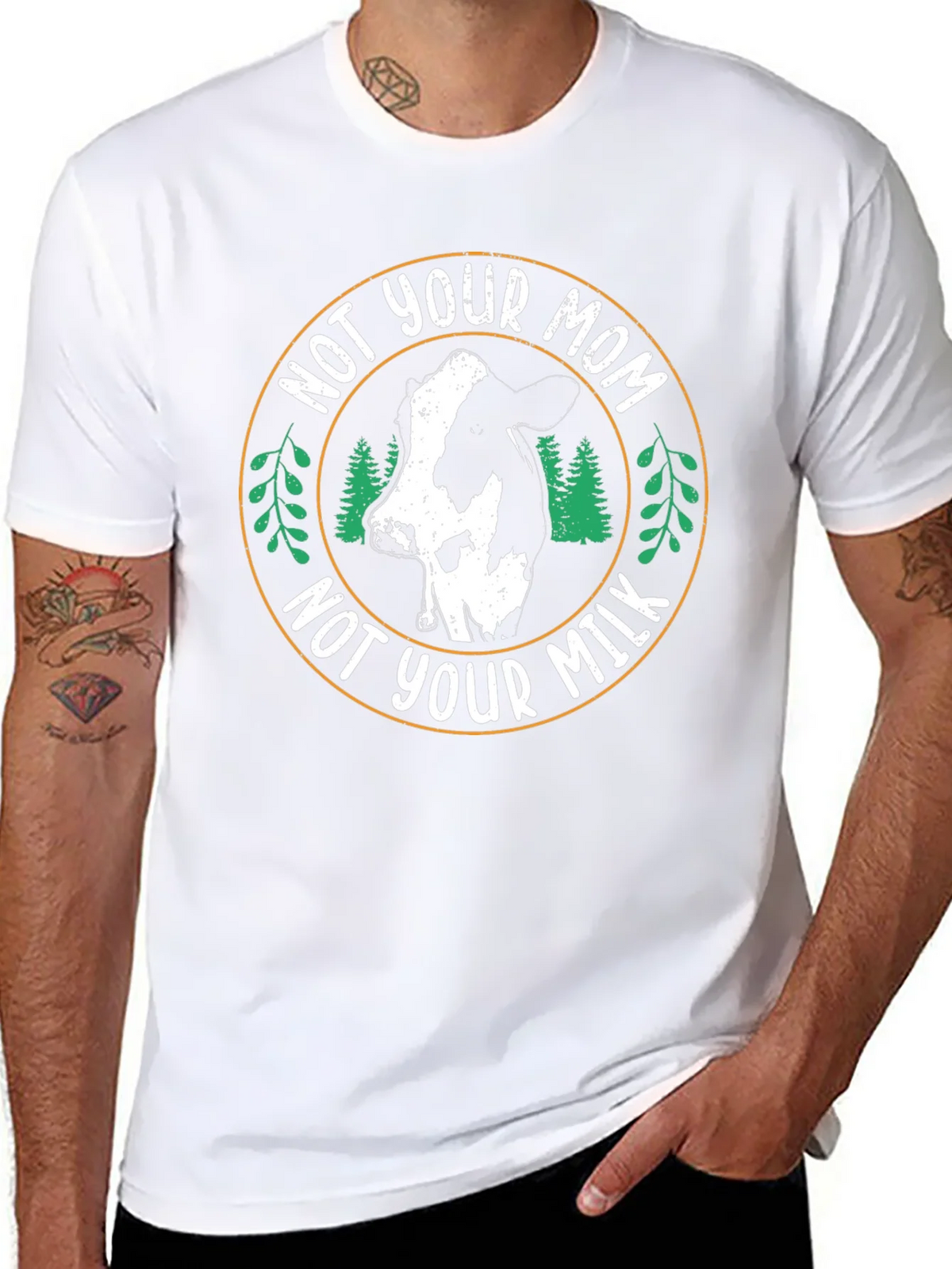 Vegan T-Shirt - Not Your Mom Not Your Milk