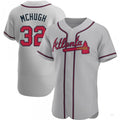 Atlanta Braves #32 Collin McHugh Gray Road Jersey Stitches Baseball Jerseys