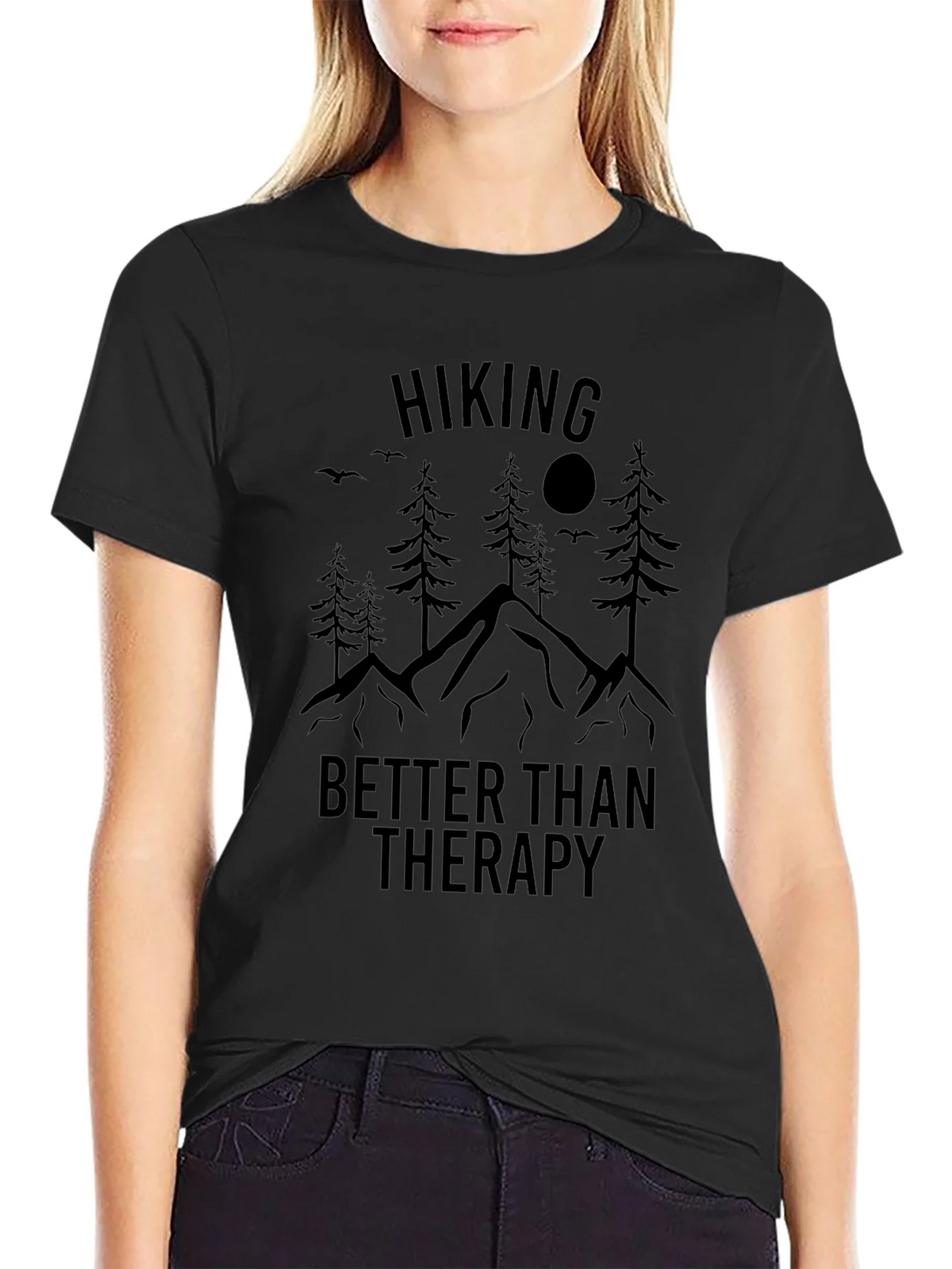 Hiking Therapy Graphic Tee - Nature Lovers Shirt