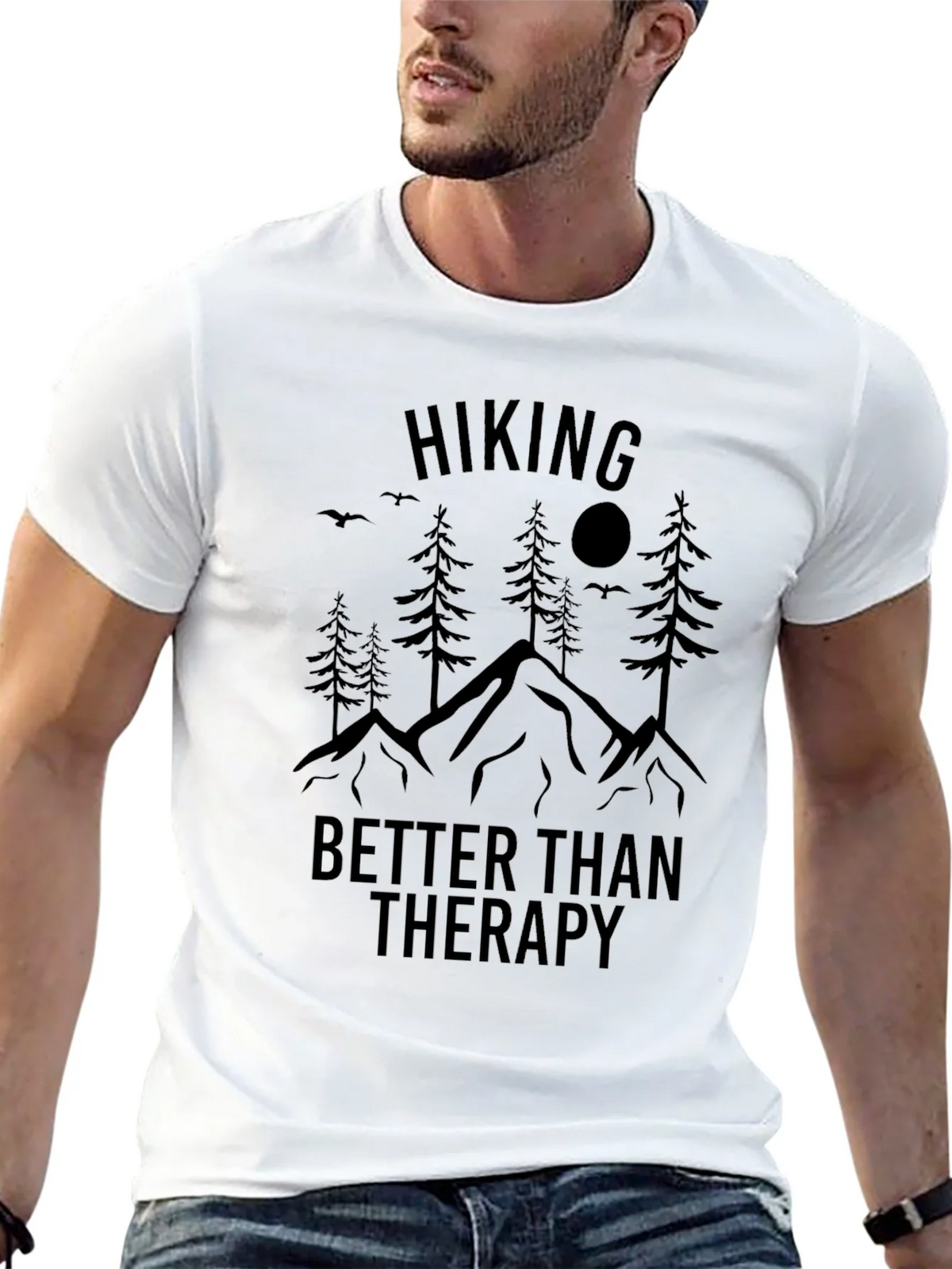 Hiking Therapy Graphic Tee - Nature Lovers Shirt