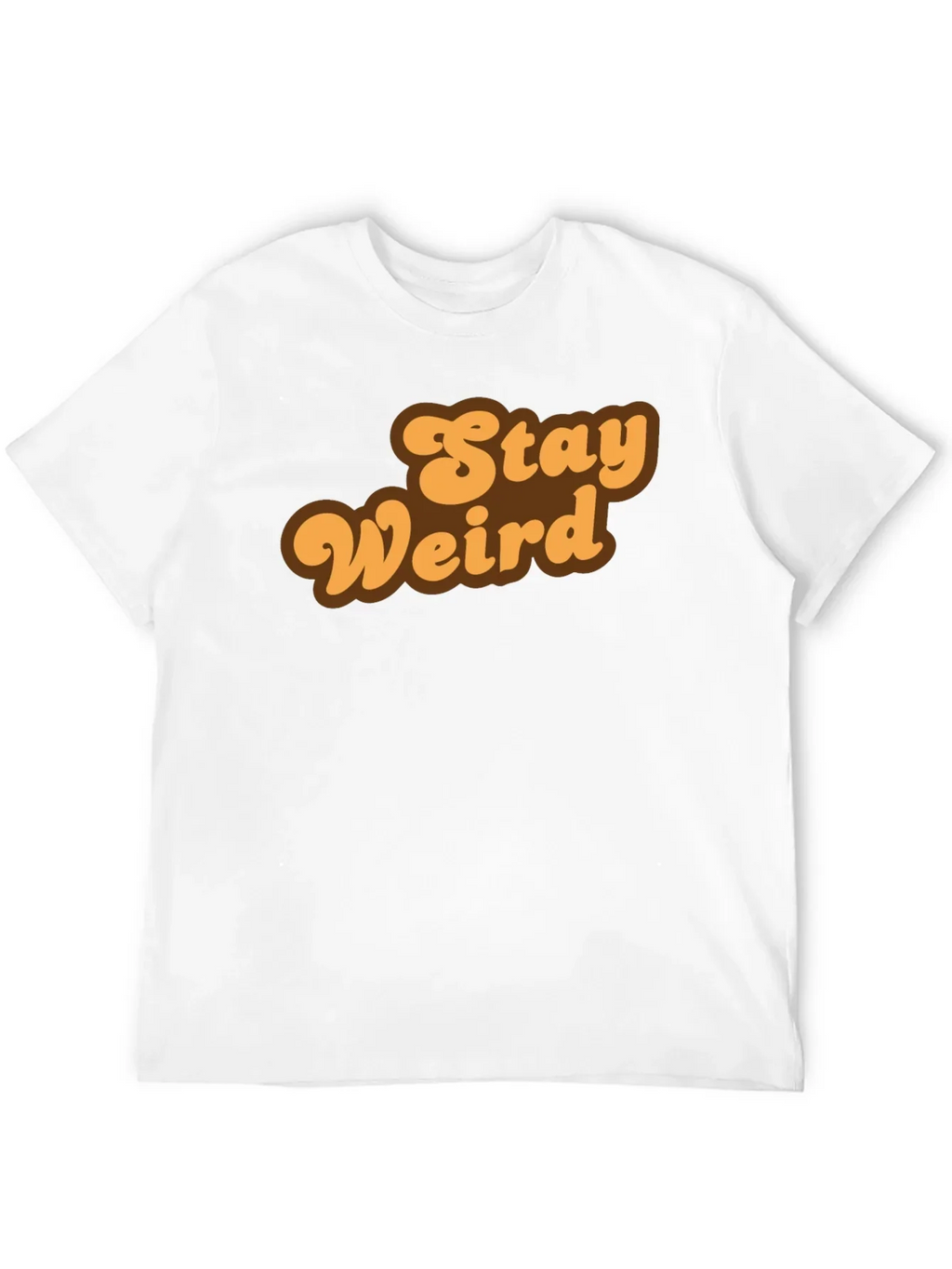 Stay Weird Retro Graphic Tee - Black