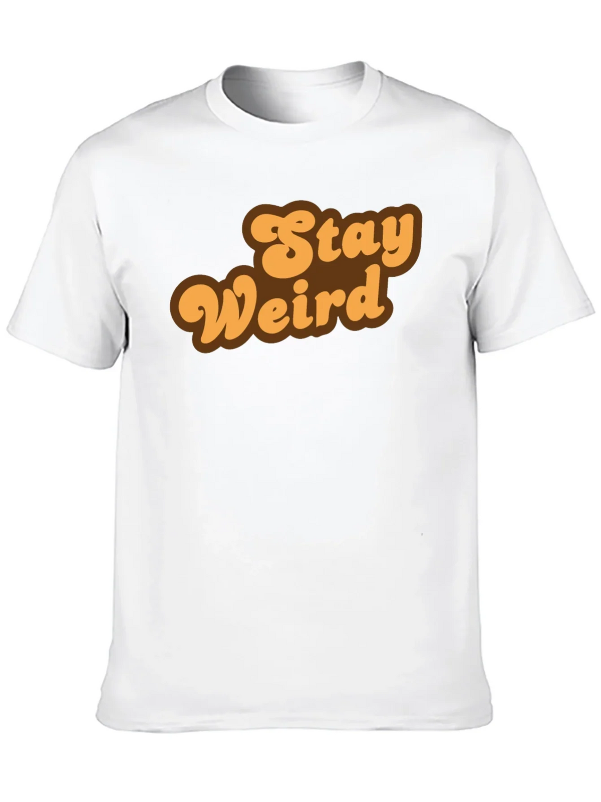 Stay Weird Retro Graphic Tee - Black
