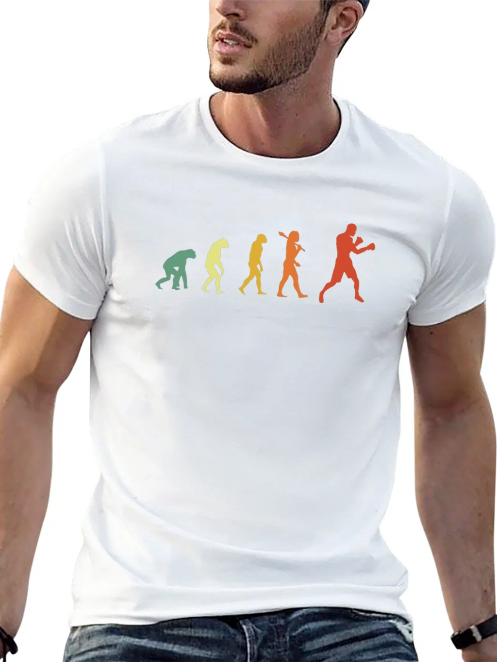 Evolution of Boxer Graphic T-Shirt