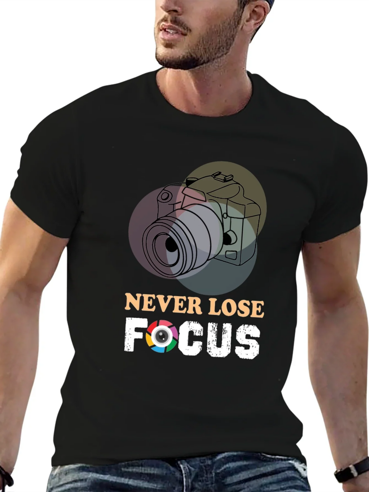Never Lose Focus T-Shirt - Photographer Gift