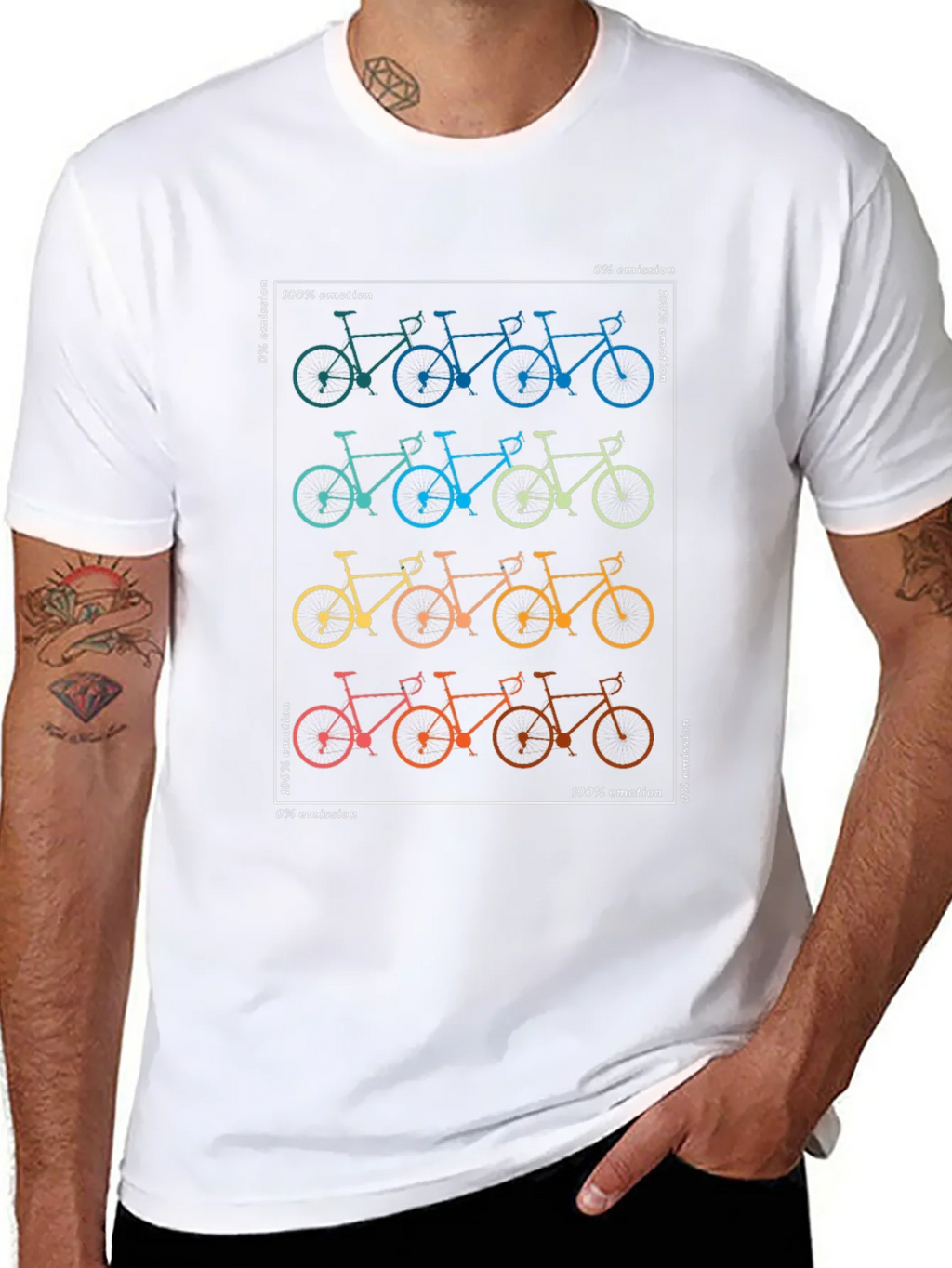 Cycling Emotion Graphic Tee - Eco Friendly Shirt