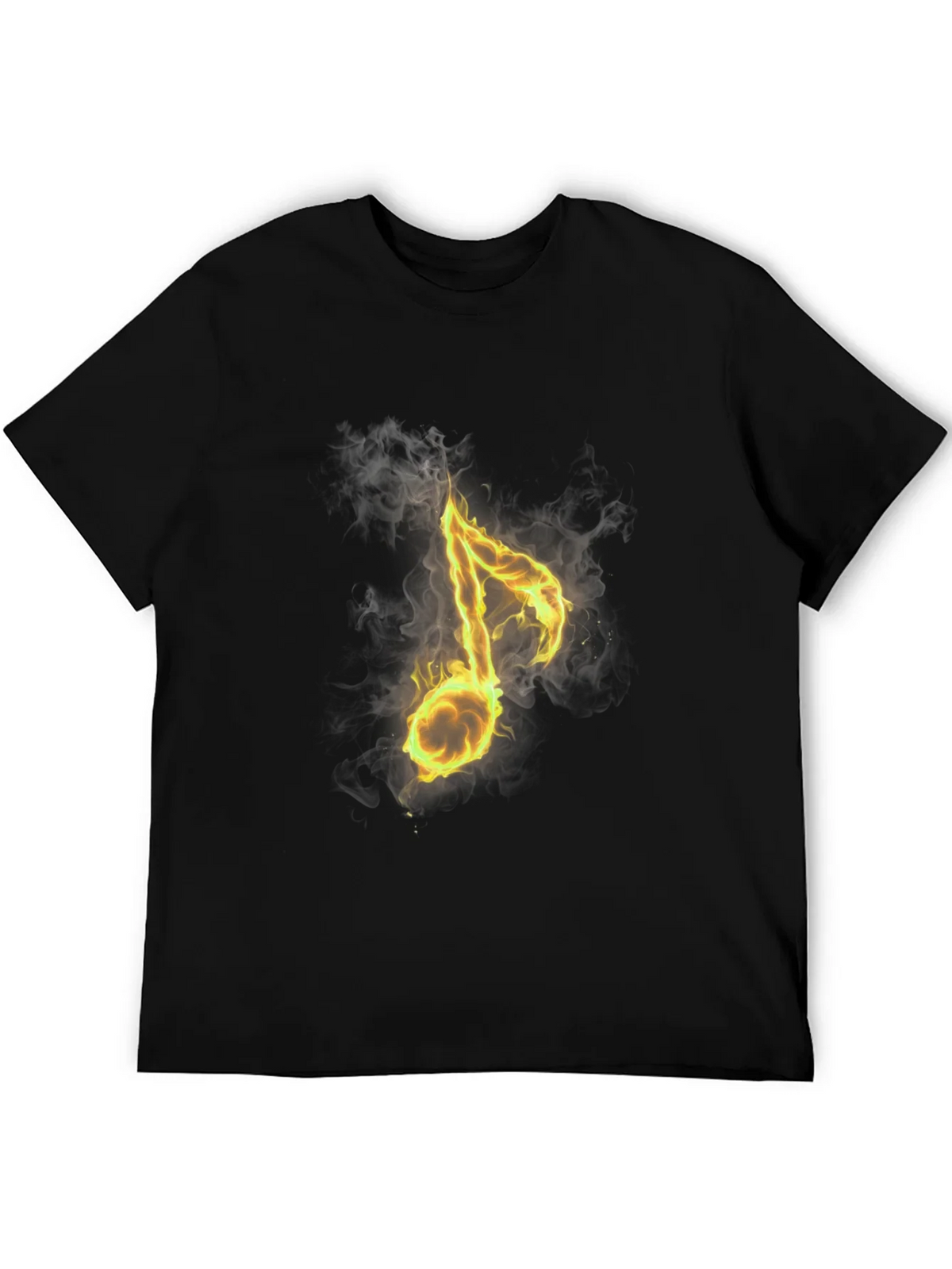 Fiery Note Black T-Shirt