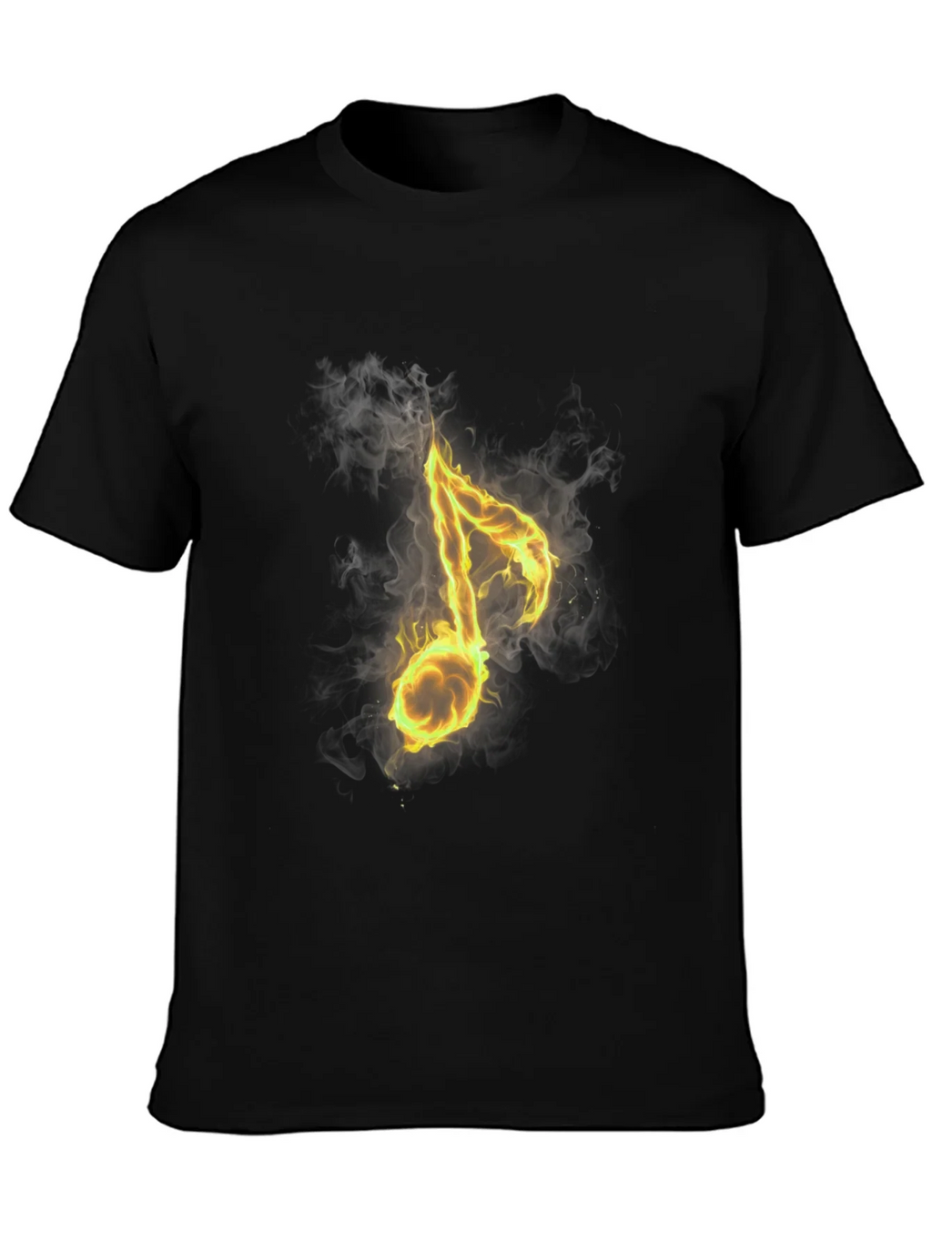 Fiery Note Black T-Shirt