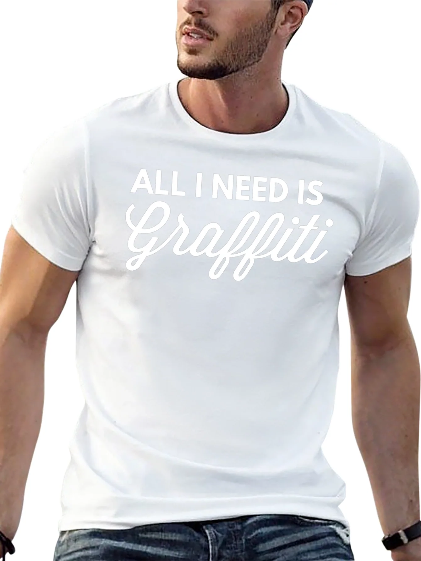 All I Need Is Graffiti Black T-Shirt