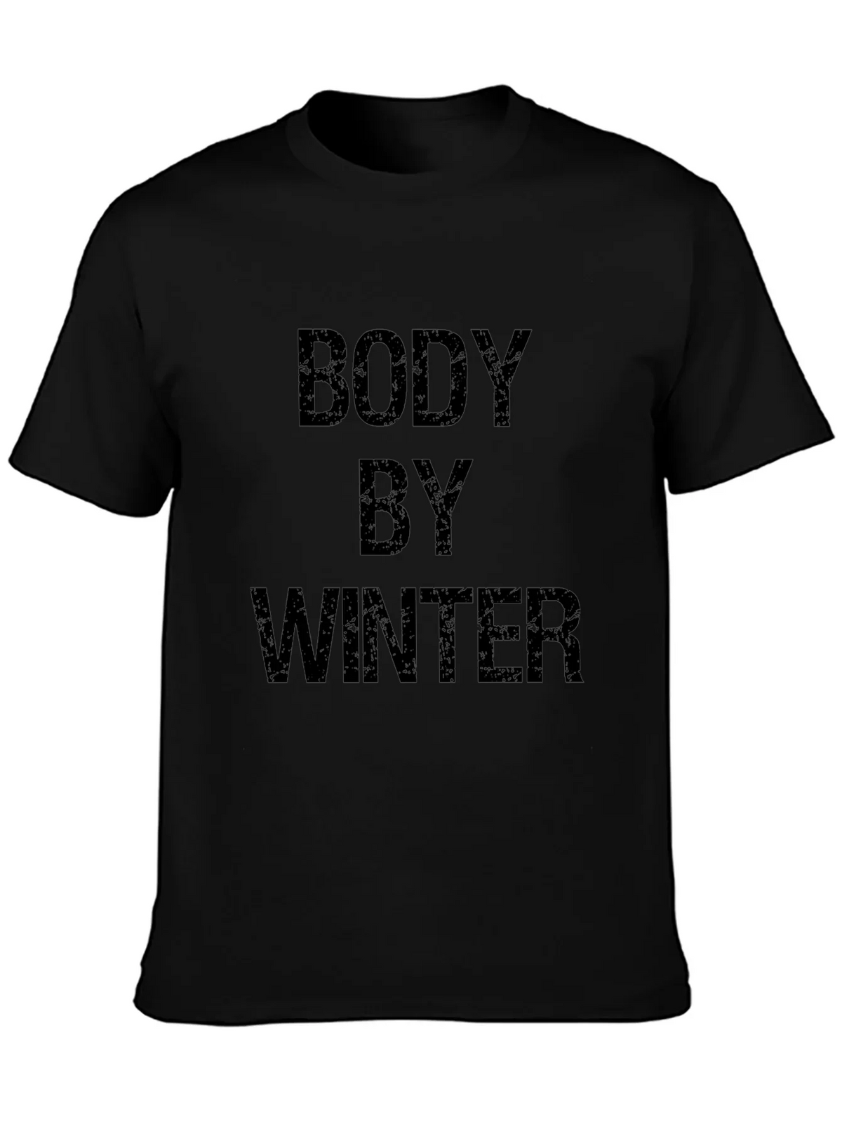 Body By Winter Black Graphic T-Shirt