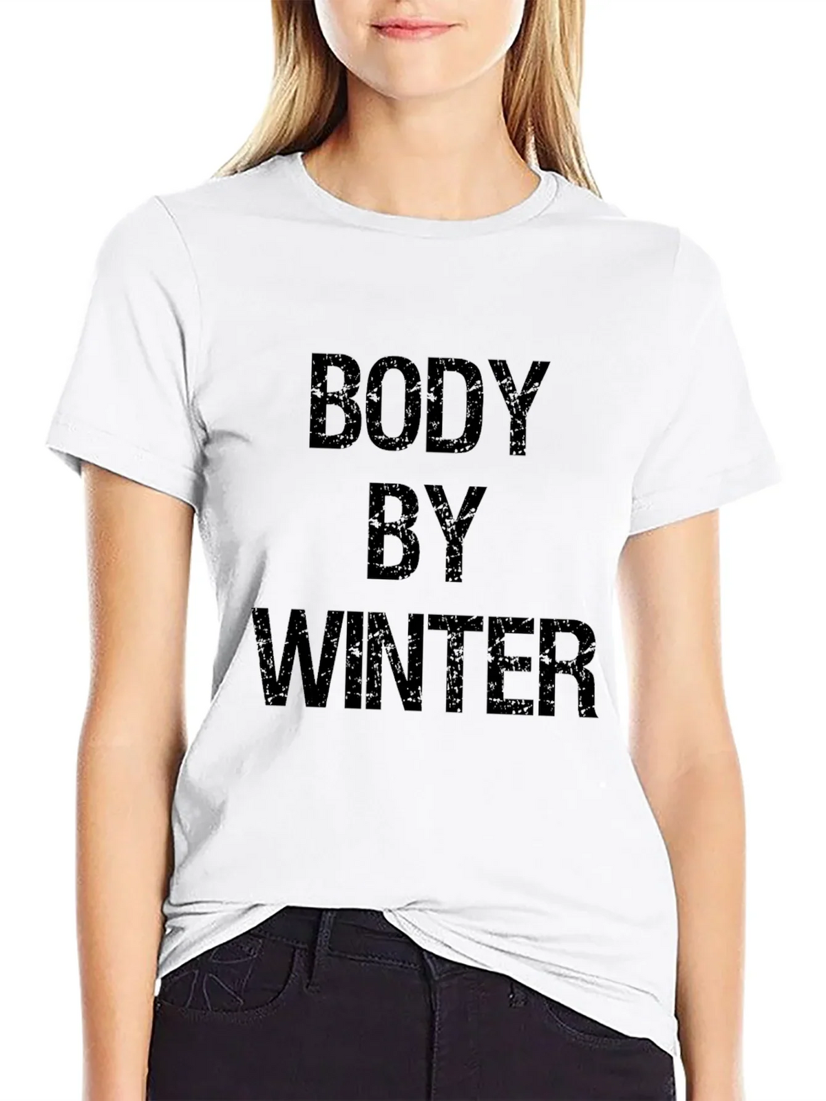 Body By Winter Black Graphic T-Shirt