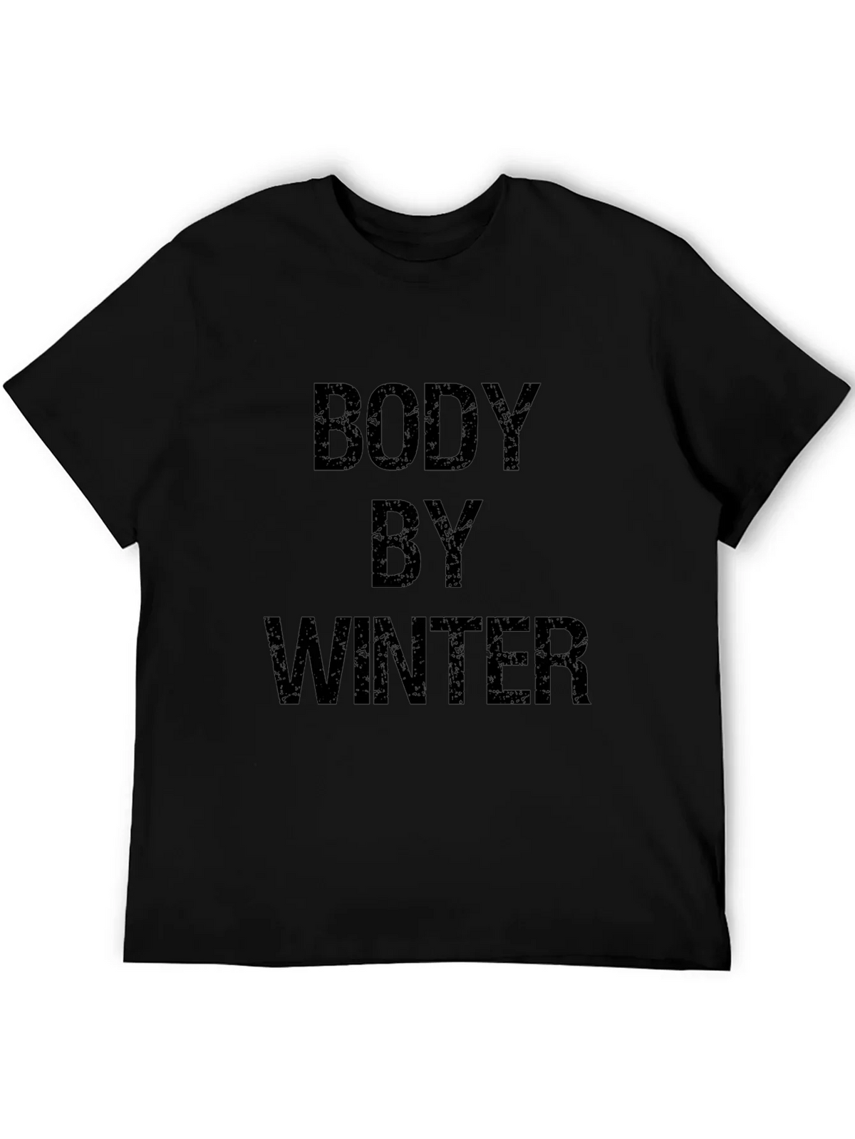 Body By Winter Black Graphic T-Shirt