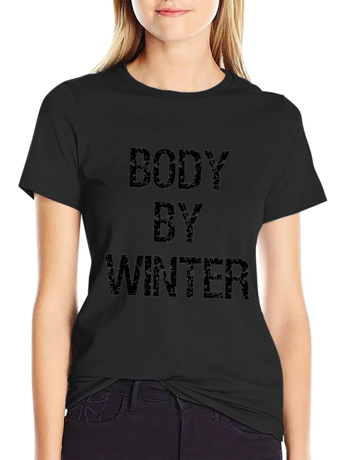 Body By Winter Black Graphic T-Shirt