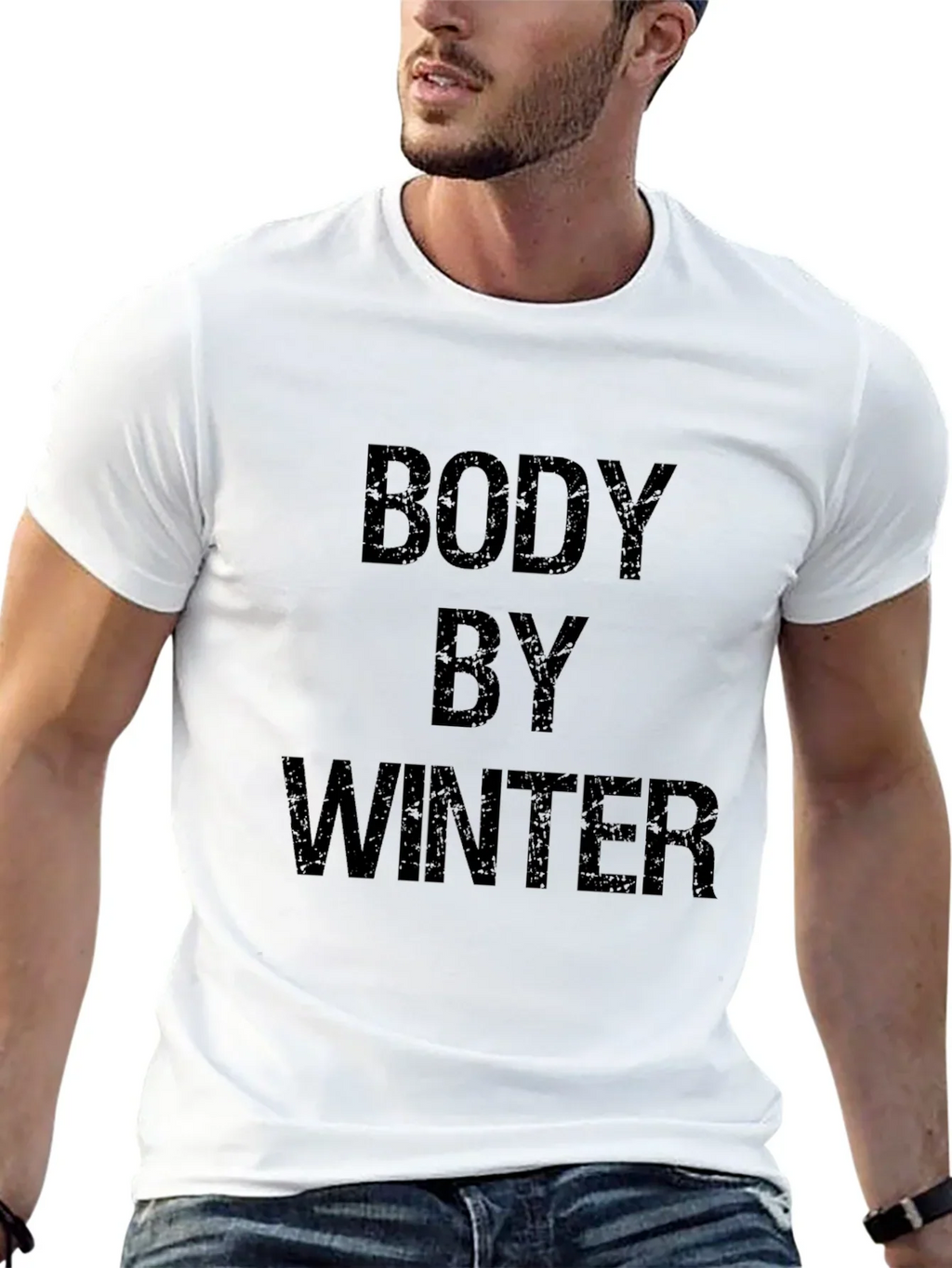 Body By Winter Black Graphic T-Shirt