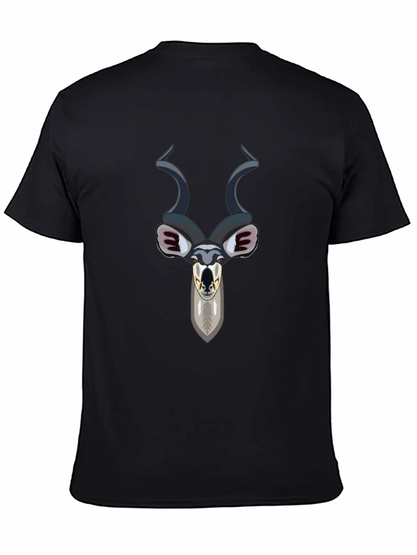 Kudu Head Graphic Tee - Black