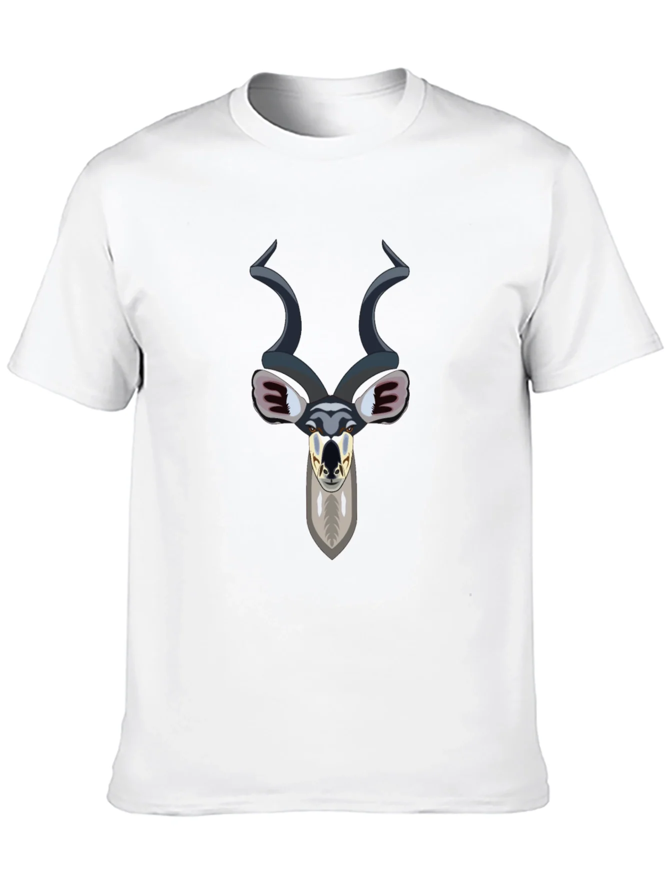 Kudu Head Graphic Tee - Black