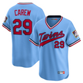 M.Twins #29 Rod Carew Player Light Blue Throwback Limited Baseball Jerseys