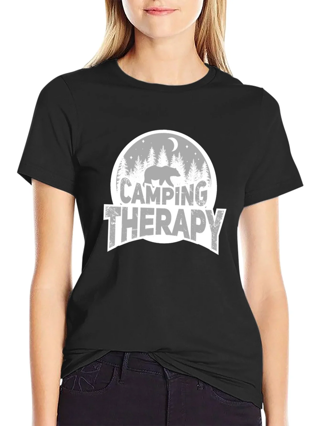 Camping Therapy Graphic T-Shirt