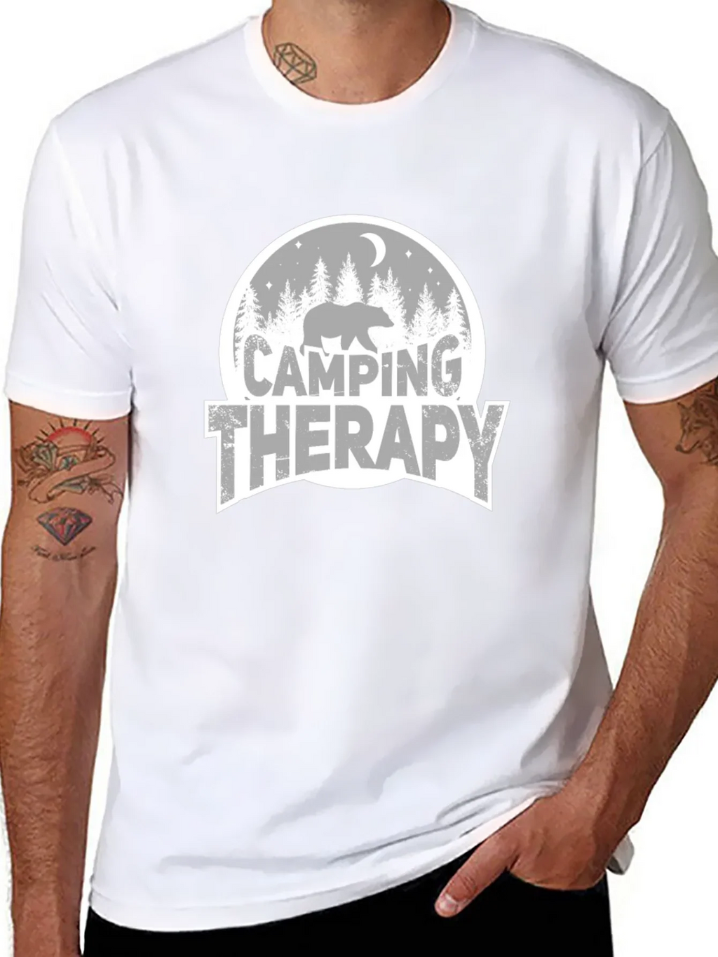 Camping Therapy Graphic T-Shirt