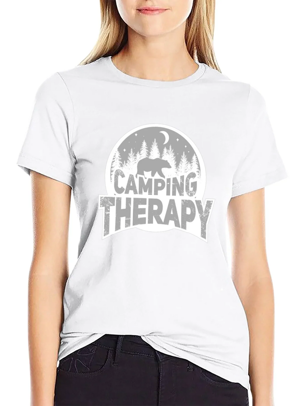 Camping Therapy Graphic T-Shirt