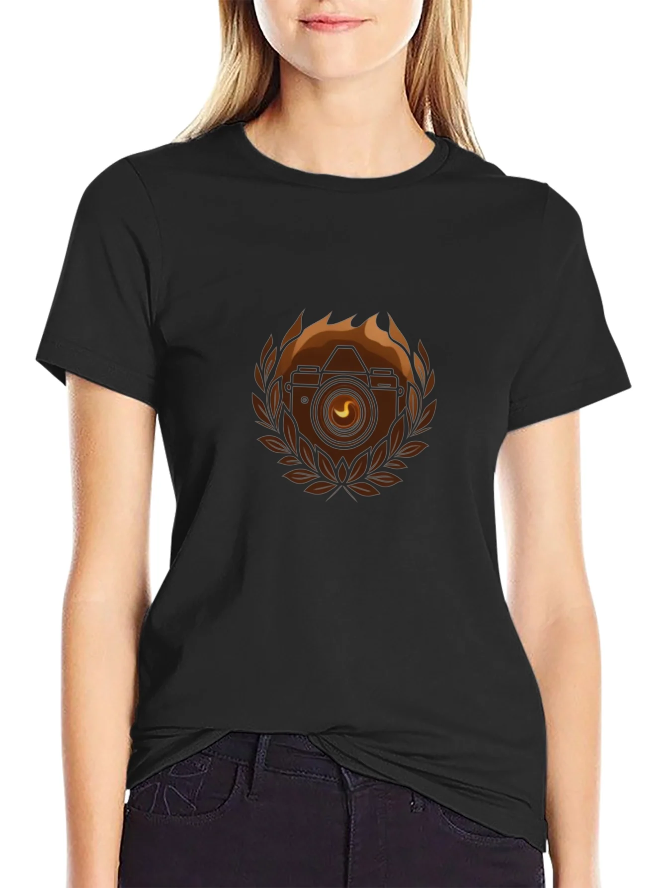 Camera Emblem Black T-Shirt