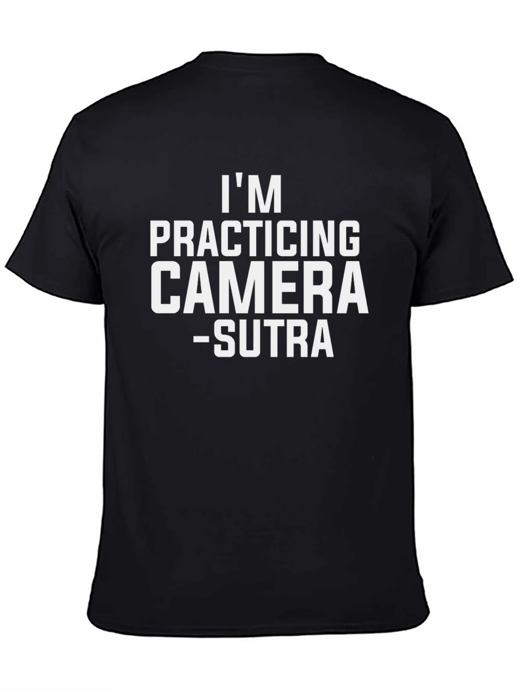 Im Practicing Camera-Sutra Black Graphic Tee