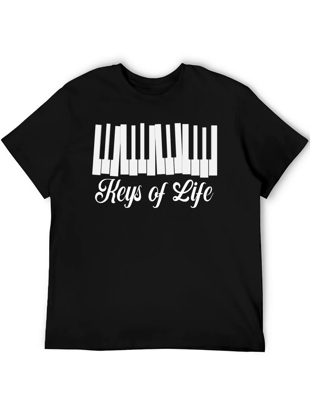 Keys of Life Graphic Tee - Musicians Black T-Shirt