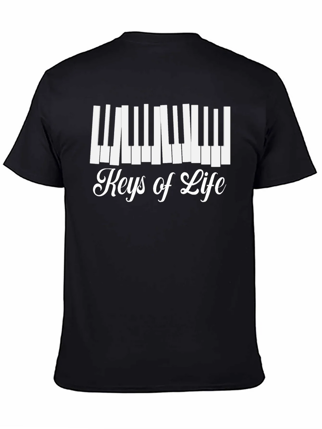 Keys of Life Graphic Tee - Musicians Black T-Shirt