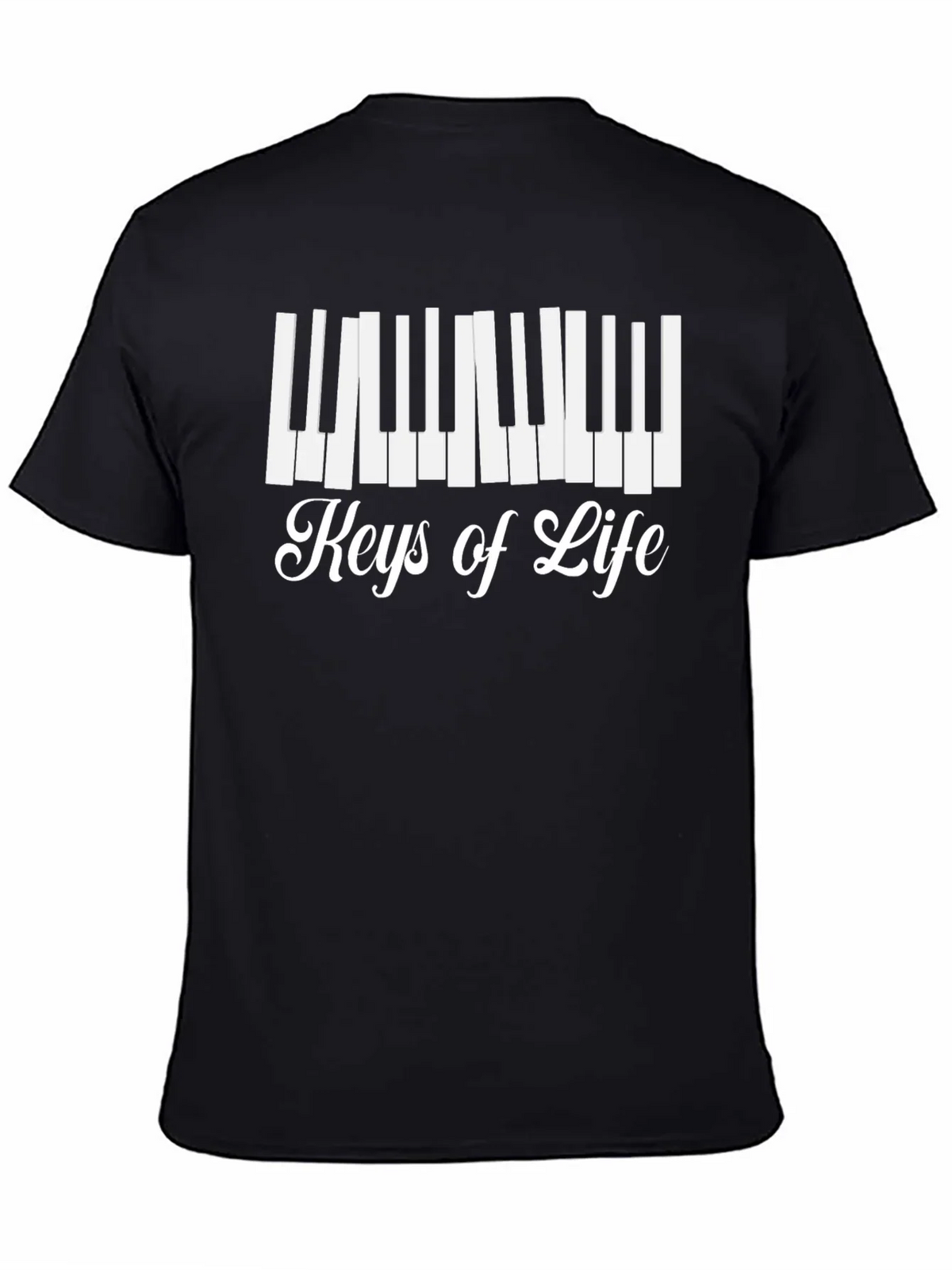 Keys of Life Graphic Tee - Musicians Black T-Shirt