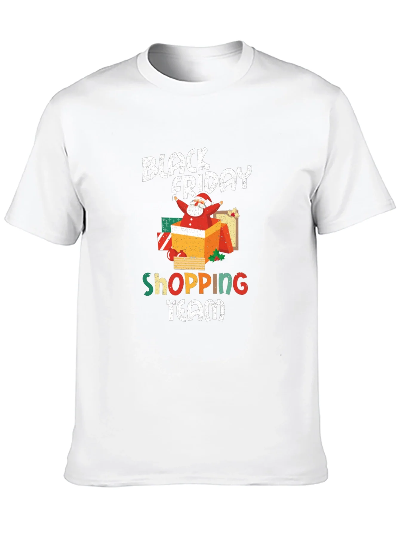 Black Friday Shopping Team Santa T-Shirt