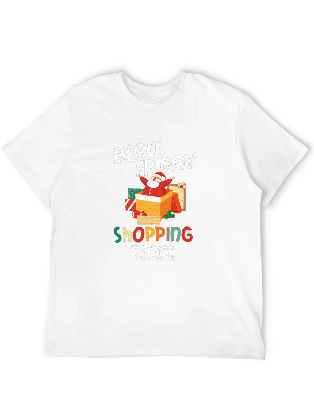 Black Friday Shopping Team Santa T-Shirt
