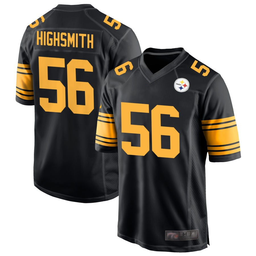 P.Steelers #56 Alex Highsmith Player Black Alternate Game Football Jerseys