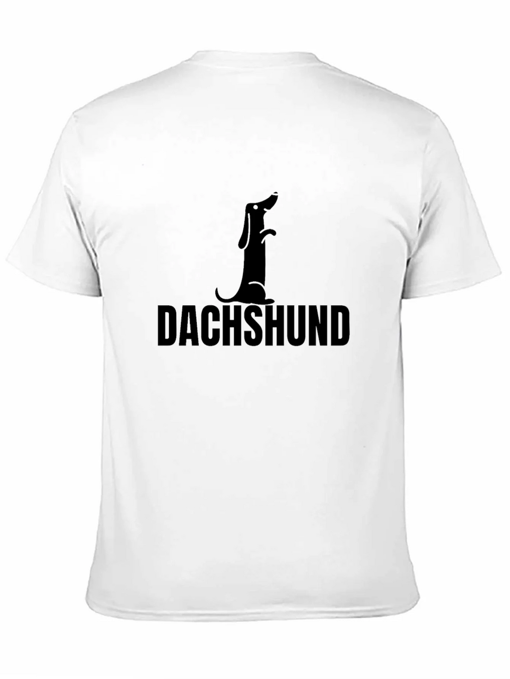 Dachshund Dog Silhouette Black T-Shirt