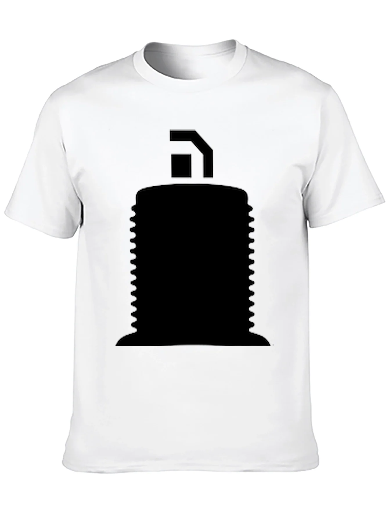 Mens Black Graphic T-Shirt - Abstract Design