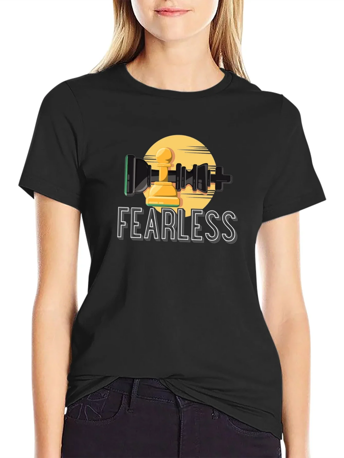 Fearless Chess Pawn Graphic T-Shirt
