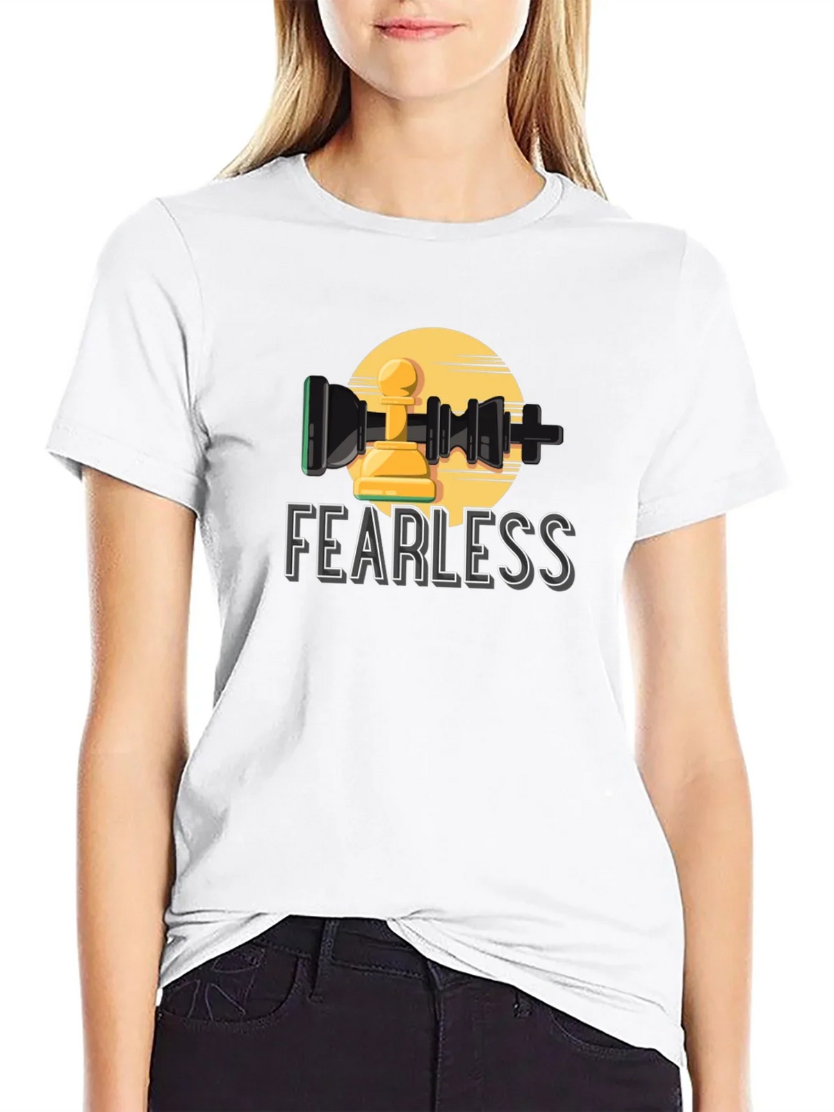 Fearless Chess Pawn Graphic T-Shirt