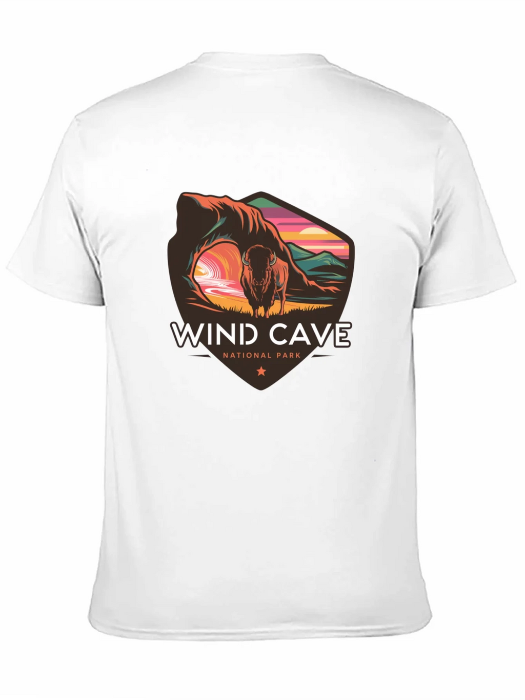 Wind Cave National Park Black T-Shirt