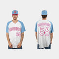 #56 RANDY AROZARENA MEXICO BASEBALL 2023 WORLD BASEBALL CLASSIC JERSEY ¨C WHITE BLUE Stitches Baseball Jerseys