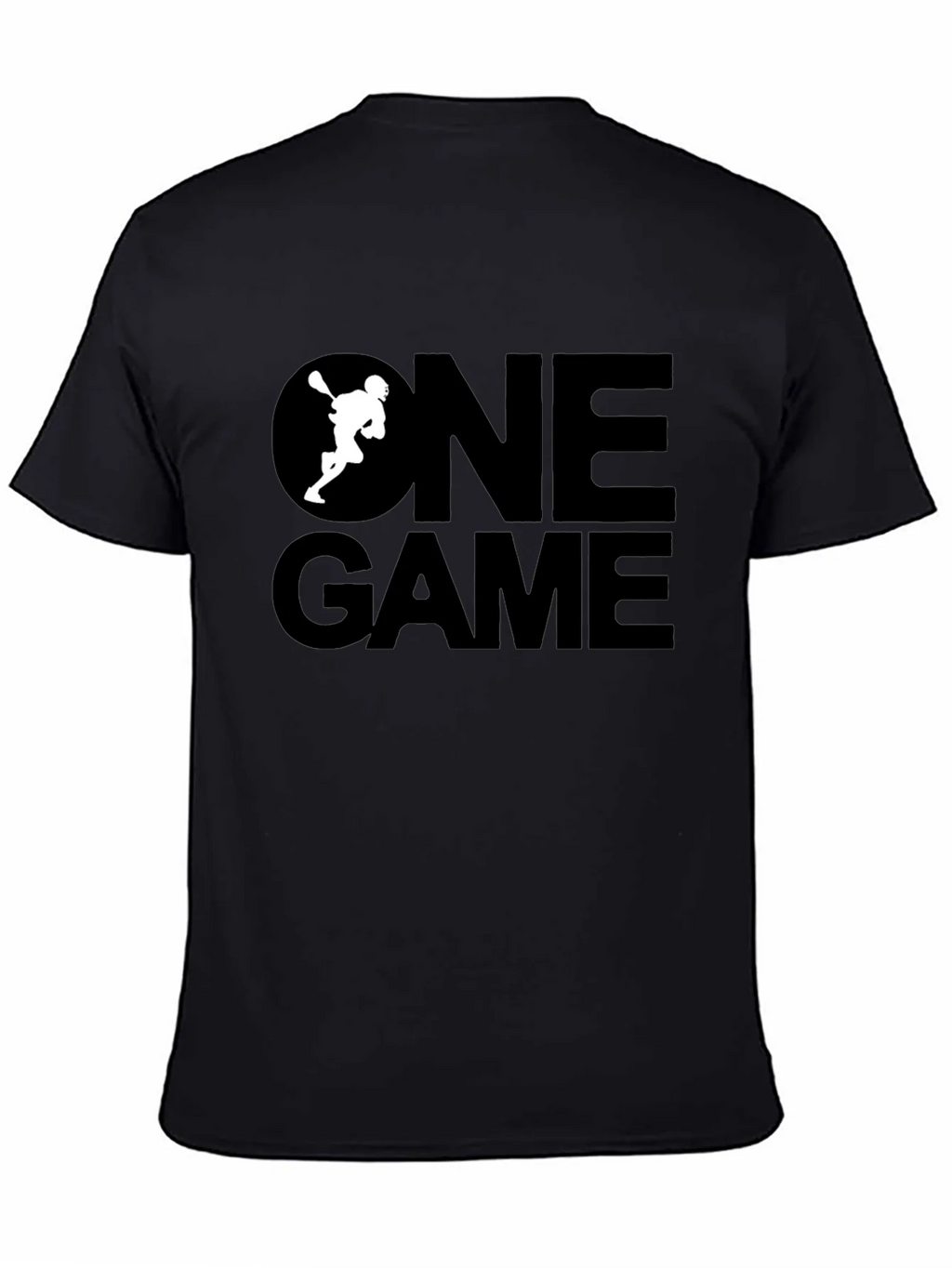 One Game Lacrosse Graphic Tee - Black