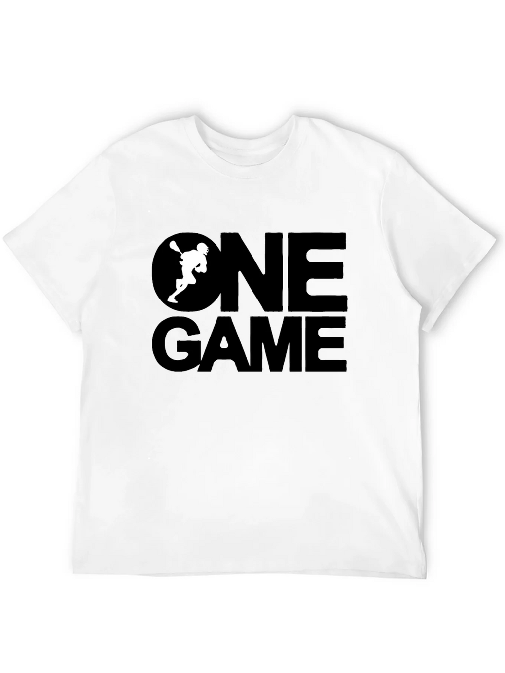 One Game Lacrosse Graphic Tee - Black