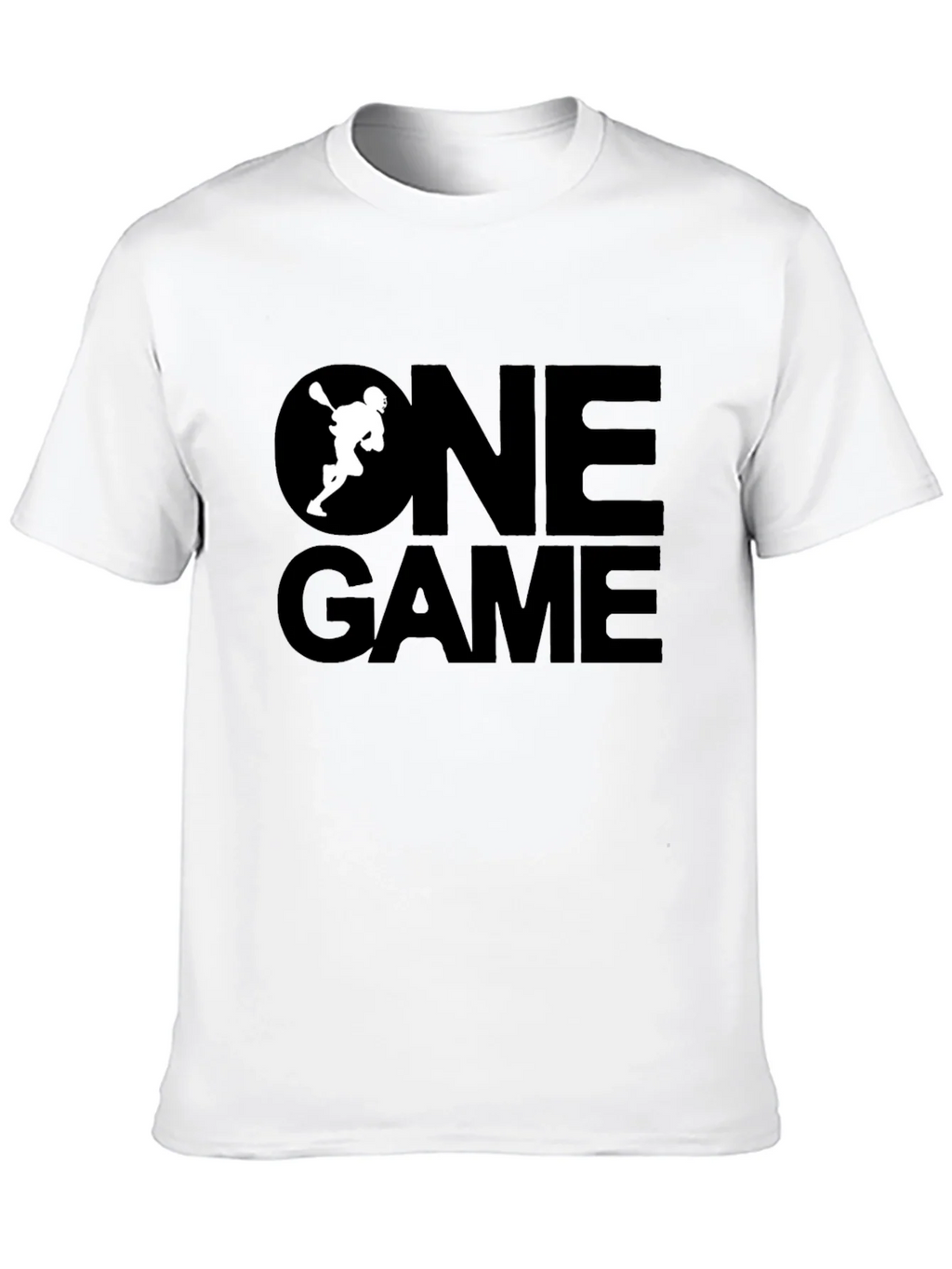 One Game Lacrosse Graphic Tee - Black