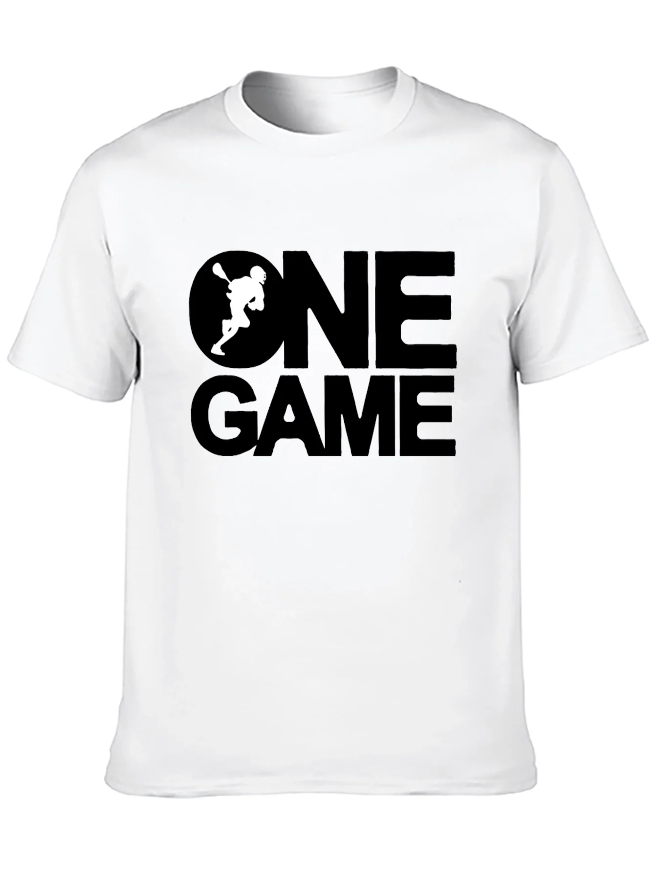 One Game Lacrosse Graphic Tee - Black